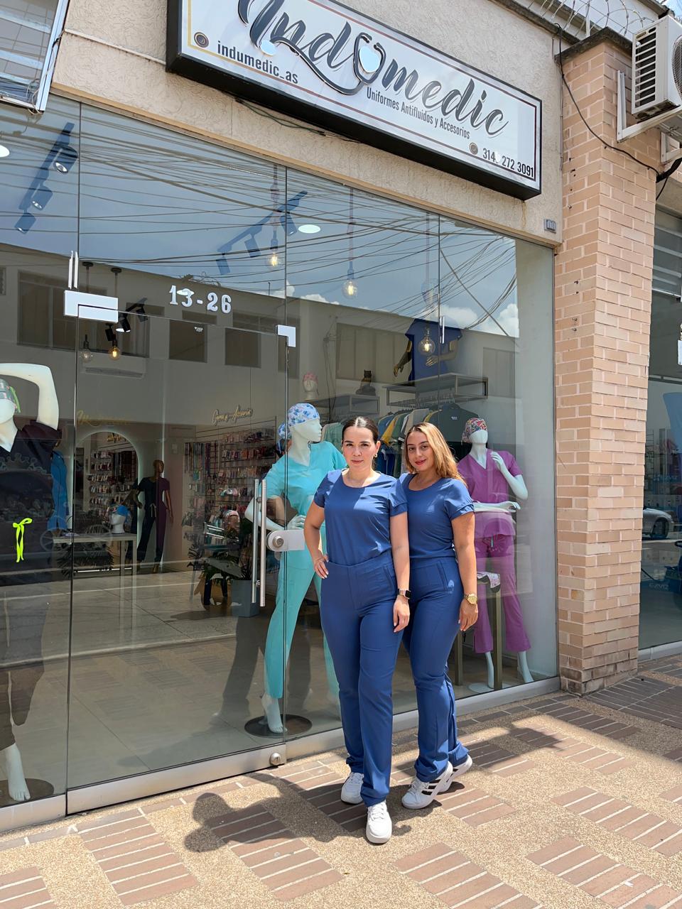 UNIFORME ATENEA AZUL NAVY SEMI BOLEROS