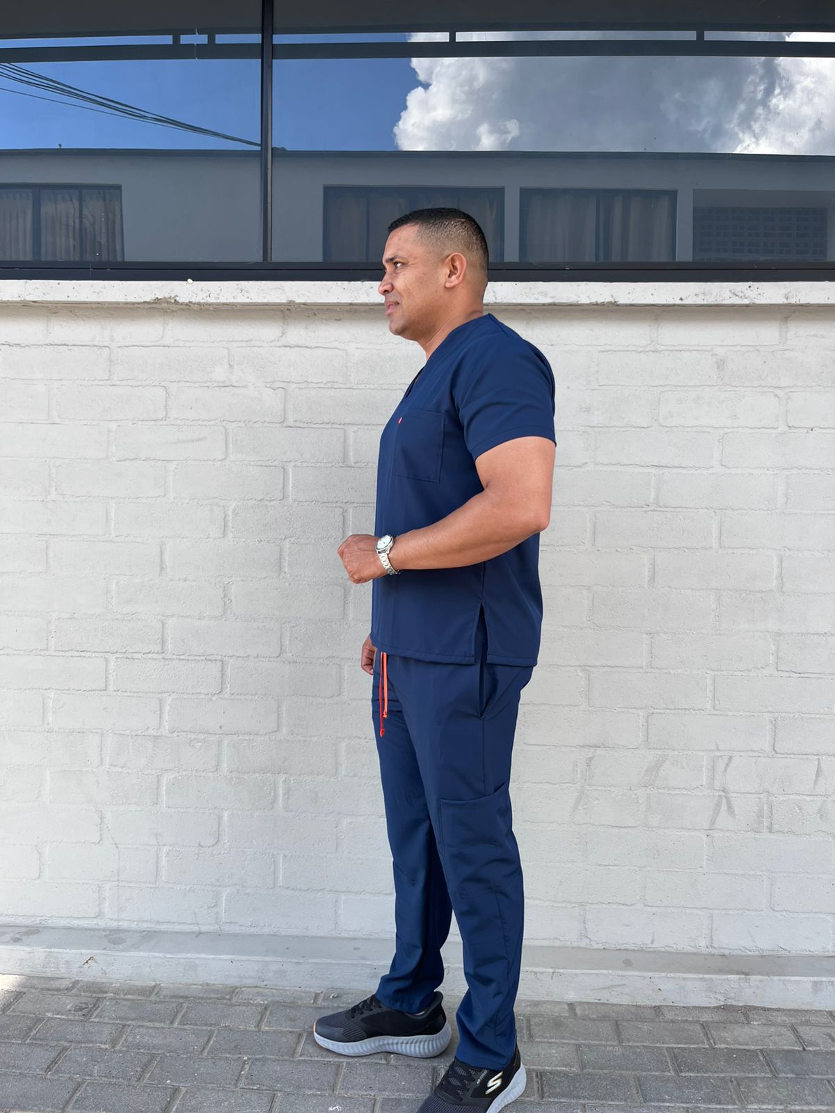 UNIFORME HOMBRE AZUL DIA BOTA RECTA