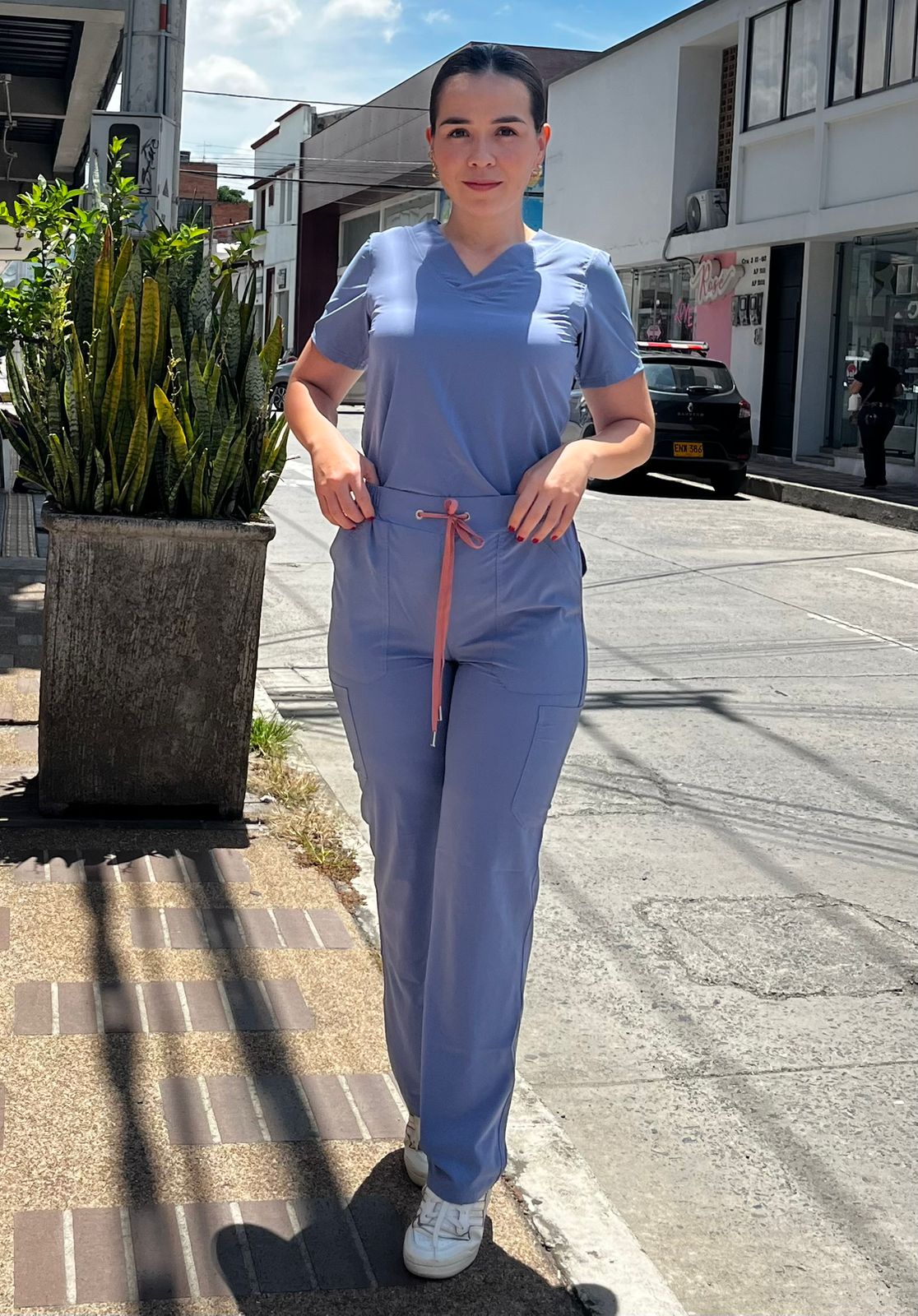 UNIFORME AZUL GRISACEO BOTA RECTA