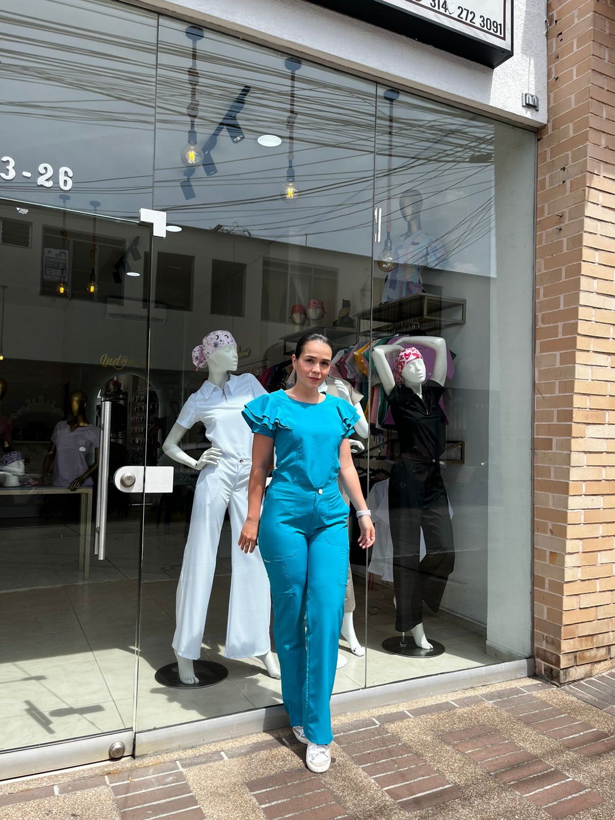 UNIFORME ATENEA VERDE AZULADO BOLEROS