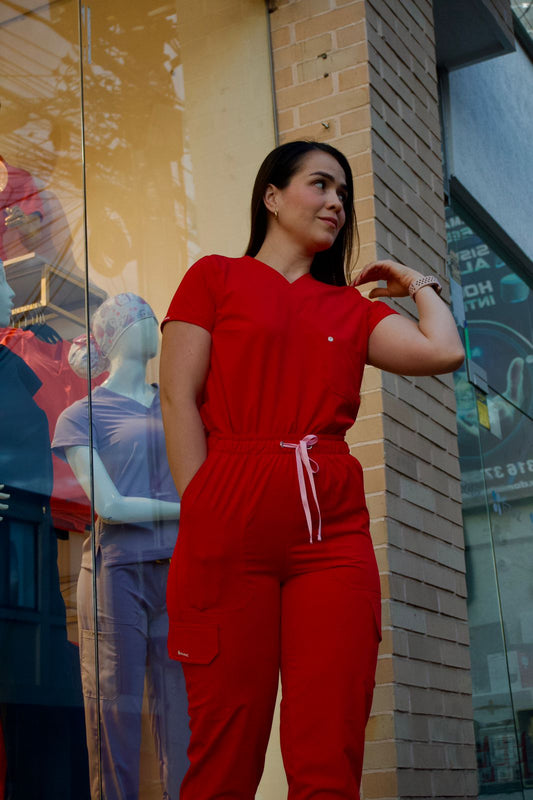 UNIFORME JOGGER ROJO VIVO