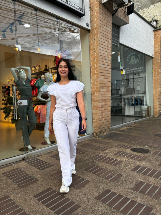 UNIFORME ATENEA BLANCO BOLEROS