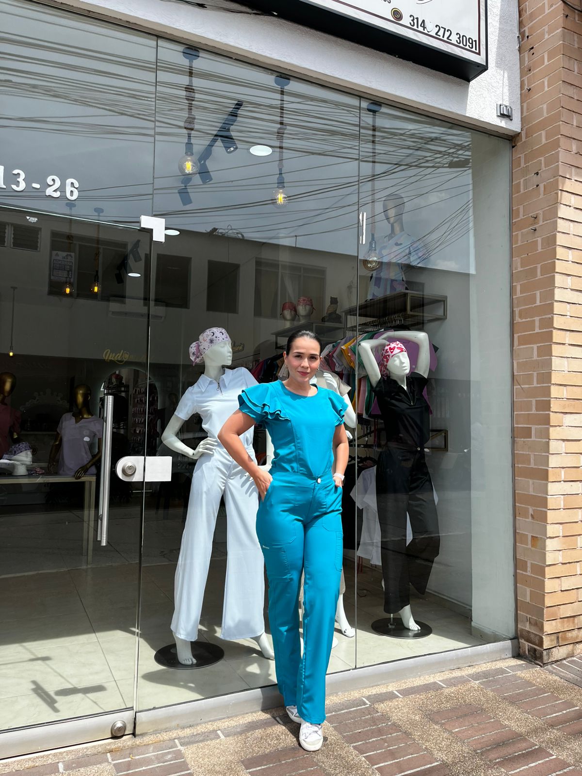 UNIFORME ATENEA VERDE AZULADO BOLEROS