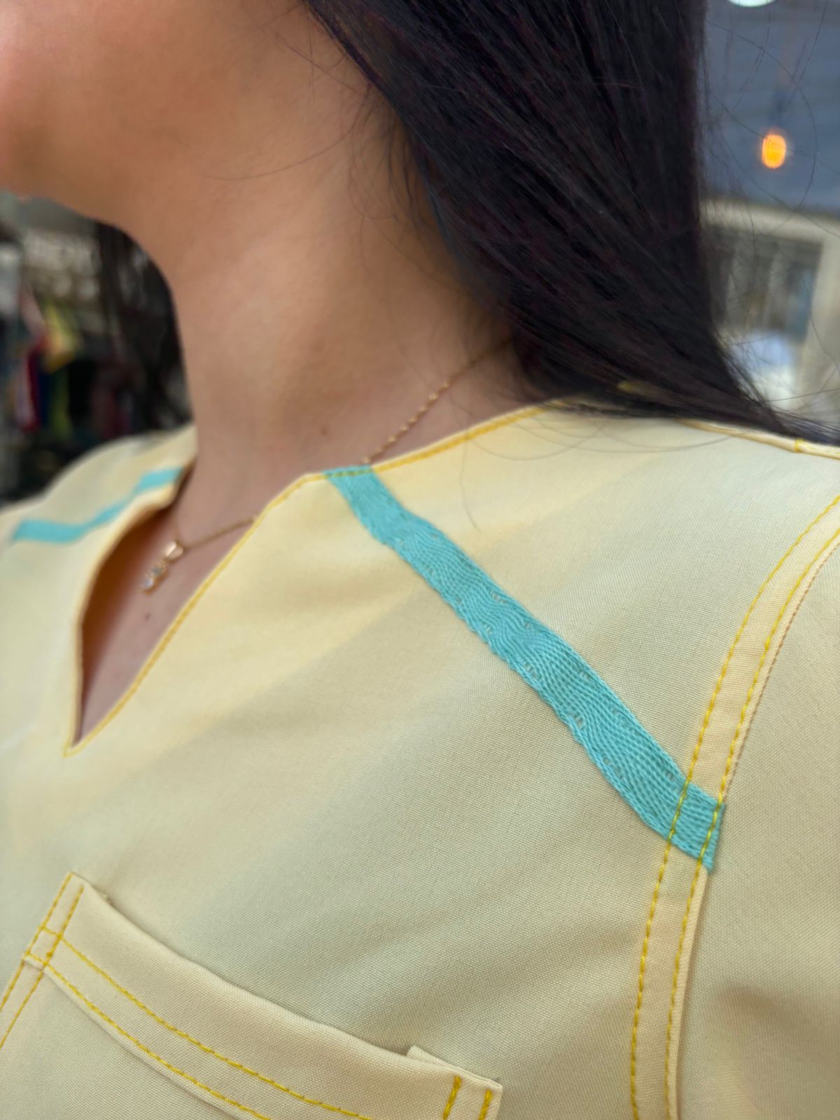 UNIFORME DYNAMIC AMARILLO PASTEL
